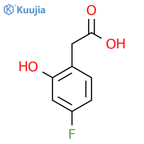 2-(4-fluoro-2-hydroxyphenyl)acetic acid structure