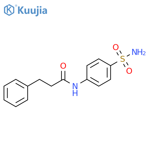 3-phenyl-N-(4-sulfamoylphenyl)propanamide structure