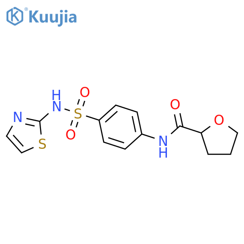 N-[4-(1,3-thiazol-2-ylsulfamoyl)phenyl]tetrahydrofuran-2-carboxamide structure