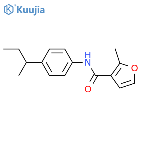 2-Methyl-furan-3-carboxylic acid (4-sec-butyl-phenyl)-amide structure