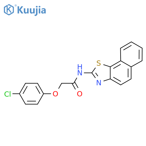 2-(4-chlorophenoxy)-N-(naphtho[2,1-d]thiazol-2-yl)acetamide structure