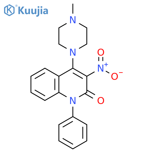 4-(4-methylpiperazin-1-yl)-3-nitro-1-phenyl-1,2-dihydroquinolin-2-one structure