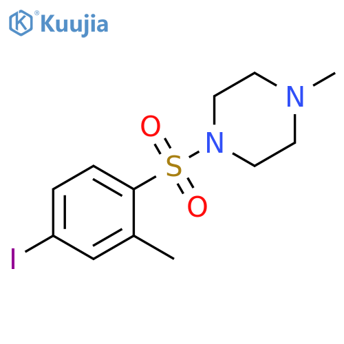 1-(4-iodo-2-methylbenzenesulfonyl)-4-methylpiperazine structure
