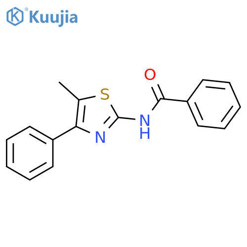 N-(5-methyl-4-phenyl-1,3-thiazol-2-yl)benzamide structure
