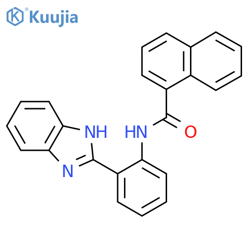 N-2-(1H-1,3-benzodiazol-2-yl)phenylnaphthalene-1-carboxamide structure