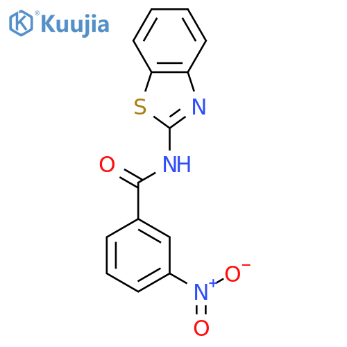 N-(1,3-benzothiazol-2-yl)-3-nitrobenzamide structure