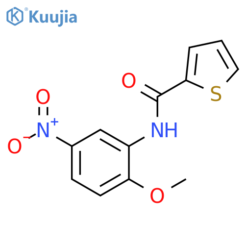 N-(2-methoxy-5-nitrophenyl)thiophene-2-carboxamide structure