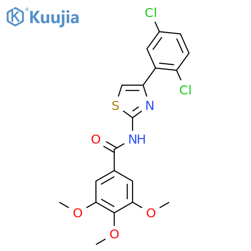 N-4-(2,5-dichlorophenyl)-1,3-thiazol-2-yl-3,4,5-trimethoxybenzamide structure