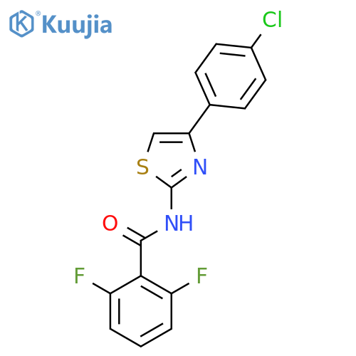 N-4-(4-chlorophenyl)-1,3-thiazol-2-yl-2,6-difluorobenzamide structure