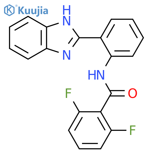 N-[2-(1H-1,3-benzodiazol-2-yl)phenyl]-2,6-difluorobenzamide structure