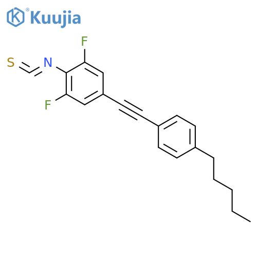 Benzene, 1,3-difluoro-2-isothiocyanato-5-[(4-pentylphenyl)ethynyl]- structure
