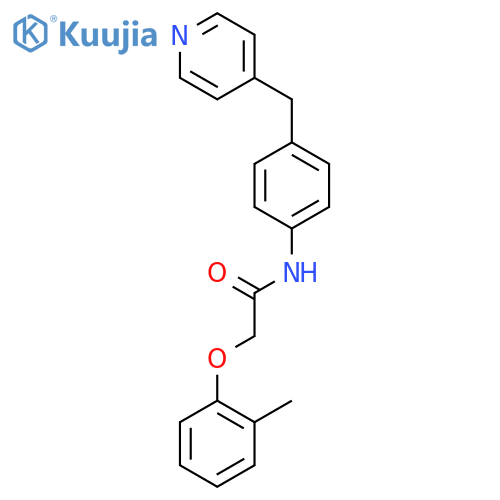 N-(4-(Pyridin-4-ylmethyl)phenyl)-2-(o-tolyloxy)acetamide structure
