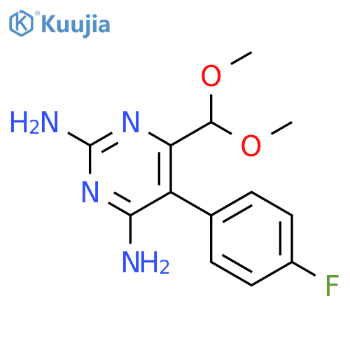 2,4-Pyrimidinediamine,6-(dimethoxymethyl)-5-(4-fluorophenyl)- structure