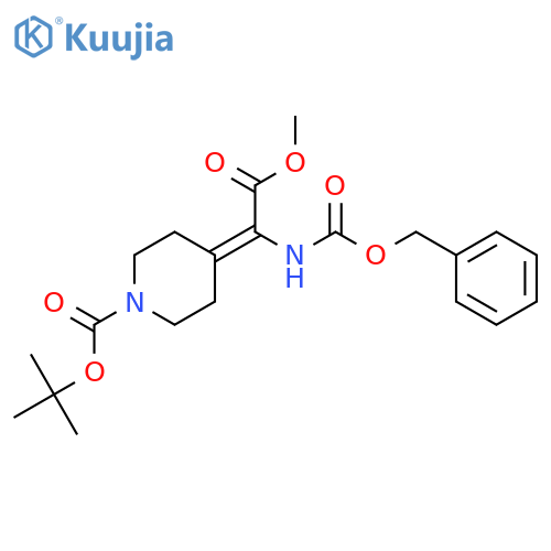 Methyl 2-(1-Boc-4-piperidylidene)-2-(Cbz-amino)acetate structure