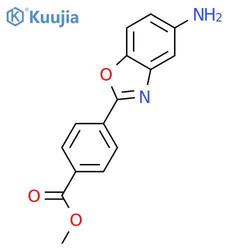 4-(5-Amino-benzooxazol-2-yl)-benzoic acid methyl ester structure
