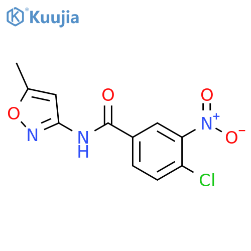 4-chloro-N-(5-methyl-1,2-oxazol-3-yl)-3-nitrobenzamide structure