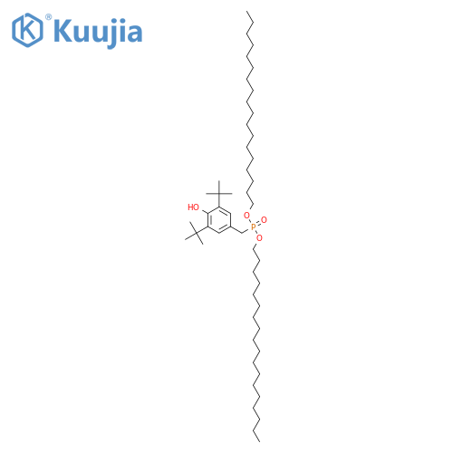 Phosphonic acid,P-[[3,5-bis(1,1-dimethylethyl)-4-hydroxyphenyl]methyl]-, dioctadecyl ester structure