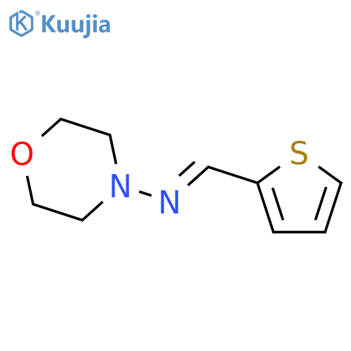 N-(2-thienylmethylene)-4-morpholinamine structure