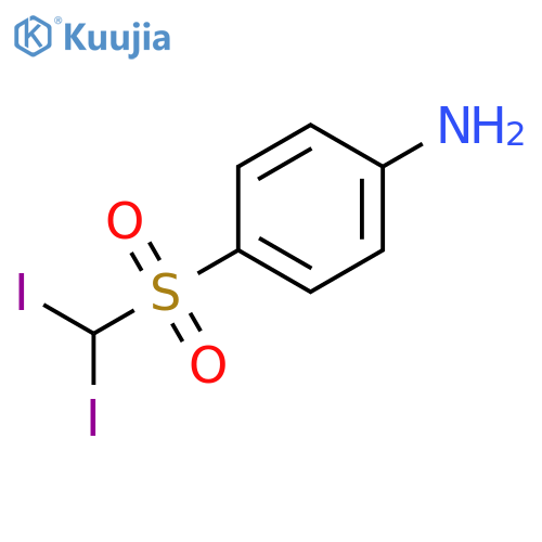 Benzenamine, 4-[(diiodomethyl)sulfonyl]- structure