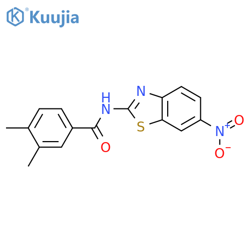 3,4-dimethyl-N-(6-nitro-1,3-benzothiazol-2-yl)benzamide structure