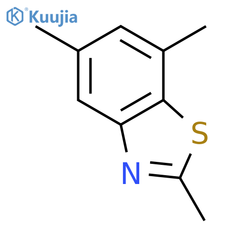 Benzothiazole,2,5,7-trimethyl- structure