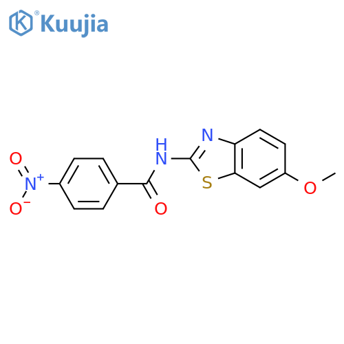 N-(6-methoxy-1,3-benzothiazol-2-yl)-4-nitrobenzamide structure