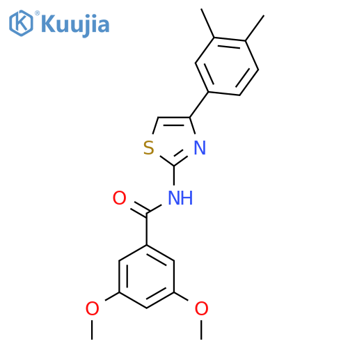 N-4-(3,4-dimethylphenyl)-1,3-thiazol-2-yl-3,5-dimethoxybenzamide structure