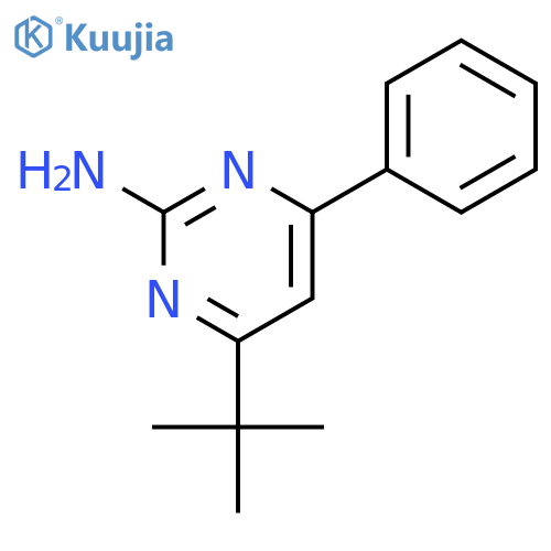 4-tert-Butyl-6-phenyl-2-pyrimidinamine structure