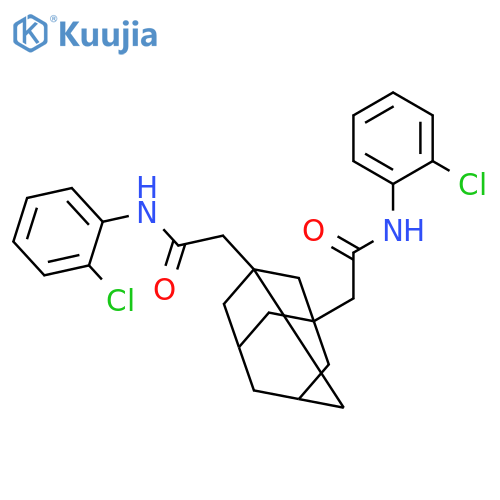 Tricyclo[3.3.1.13,7]decane-1,3-diacetamide, N,N'-bis(2-chlorophenyl)- structure