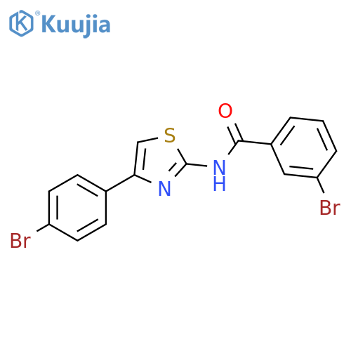 3-bromo-N-4-(4-bromophenyl)-1,3-thiazol-2-ylbenzamide structure