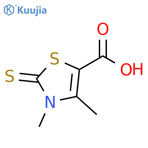 3,4-Dimethyl-2-thioxo-2,3-dihydro-thiazole-5-carboxylic acid structure