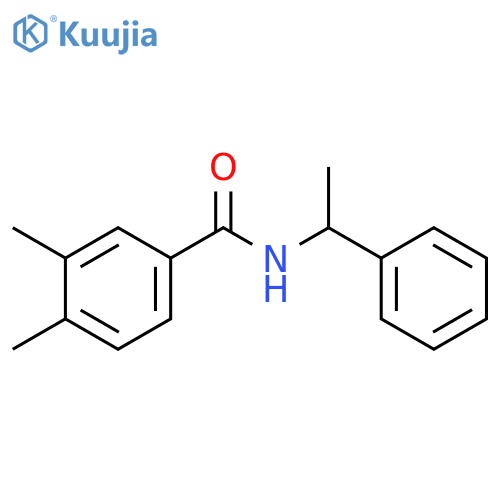 3,4-dimethyl-N-(1-phenylethyl)benzamide structure