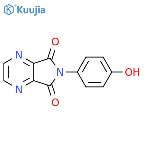 6-(4-Hydroxyphenyl)-5H-pyrrolo3,4-bpyrazine-5,7(6H)-dione structure