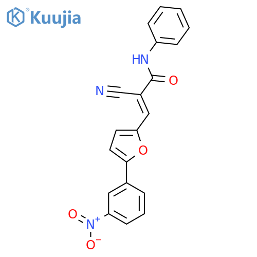 2-Cyano-3-[5-(3-nitro-phenyl)-furan-2-yl]-N-phenyl-acrylamide structure