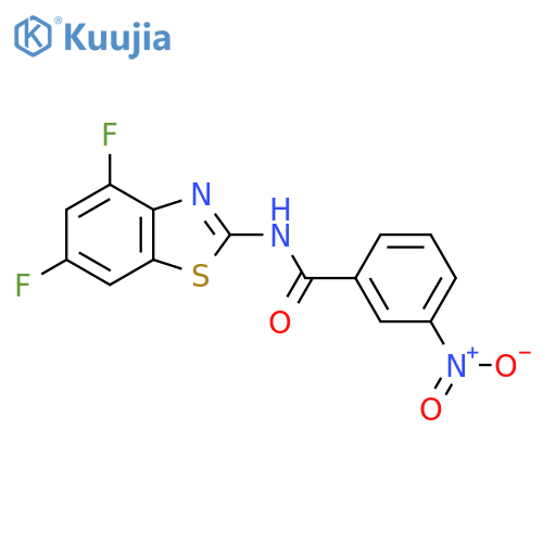 N-(4,6-difluoro-1,3-benzothiazol-2-yl)-3-nitrobenzamide structure