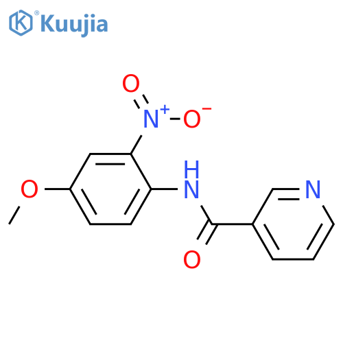 N-(4-methoxy-2-nitrophenyl)nicotinamide structure