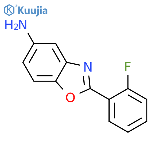 2-(2-FLUORO-PHENYL)-BENZOOXAZOL-5-YLAMINE structure