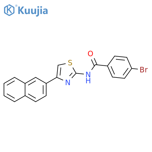4-bromo-N-4-(naphthalen-2-yl)-1,3-thiazol-2-ylbenzamide structure
