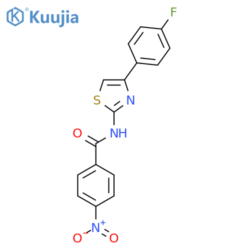 N-4-(4-fluorophenyl)-1,3-thiazol-2-yl-4-nitrobenzamide structure