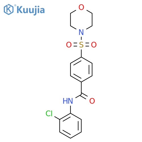 N-(2-chlorophenyl)-4-(morpholine-4-sulfonyl)benzamide structure