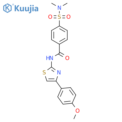 4-(dimethylsulfamoyl)-N-4-(4-methoxyphenyl)-1,3-thiazol-2-ylbenzamide structure