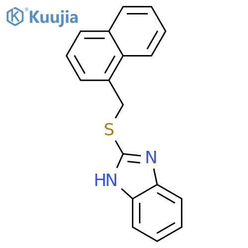 1H-Benzimidazole, 2-[(1-naphthalenylmethyl)thio]- structure