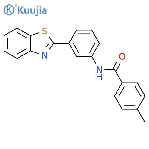 N-3-(1,3-benzothiazol-2-yl)phenyl-4-methylbenzamide structure