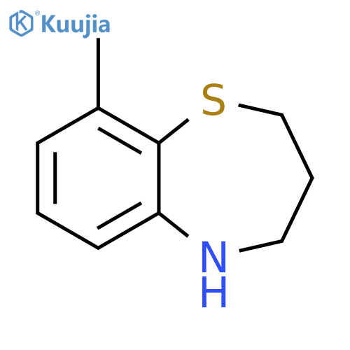 9-methyl-2,3,4,5-tetrahydro-1,5-benzothiazepine structure