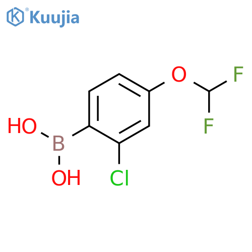 2-chloro-4-(difluoromethoxy)phenylboronic acid structure