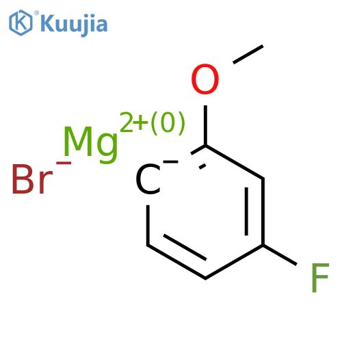 4-Fluoro-2-methoxyphenylmagnesium bromide structure