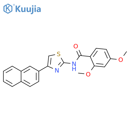2,4-dimethoxy-N-4-(naphthalen-2-yl)-1,3-thiazol-2-ylbenzamide structure