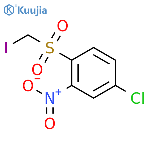 Benzene, 4-chloro-1-[(iodomethyl)sulfonyl]-2-nitro- structure