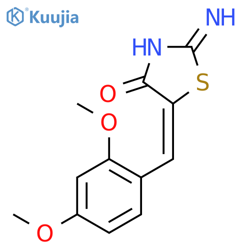 5-(2,4-Dimethoxybenzylidene)-2-iminothiazolidin-4-one structure