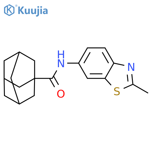 N-(2-methyl-1,3-benzothiazol-6-yl)adamantane-1-carboxamide structure